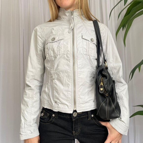 Mexx 90'S Lightweight Grey cargo Jacket - Picture 4 of 7